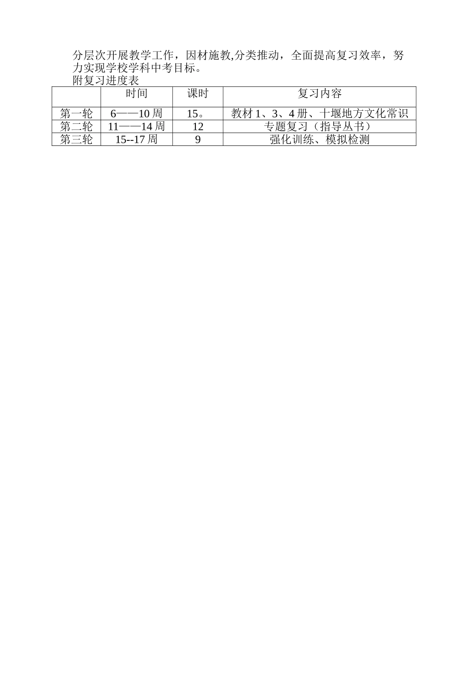 地理中考复习计划_第3页