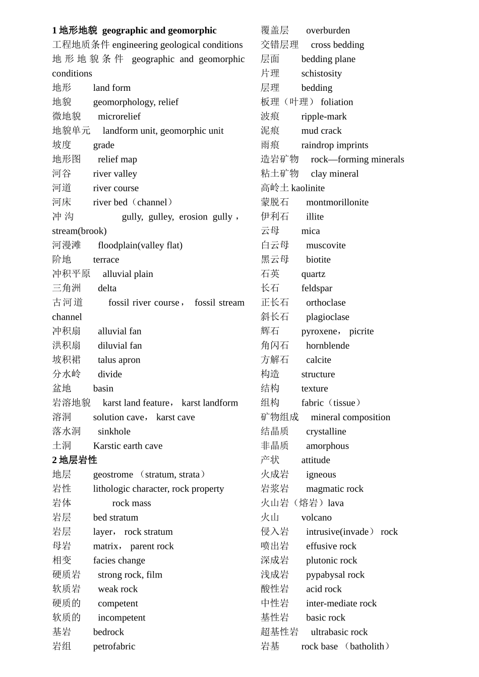 地质工程专业英语_第1页