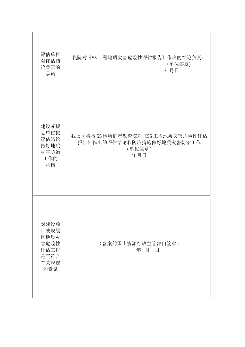 地质灾害危险性评估报告备案登记表_第2页