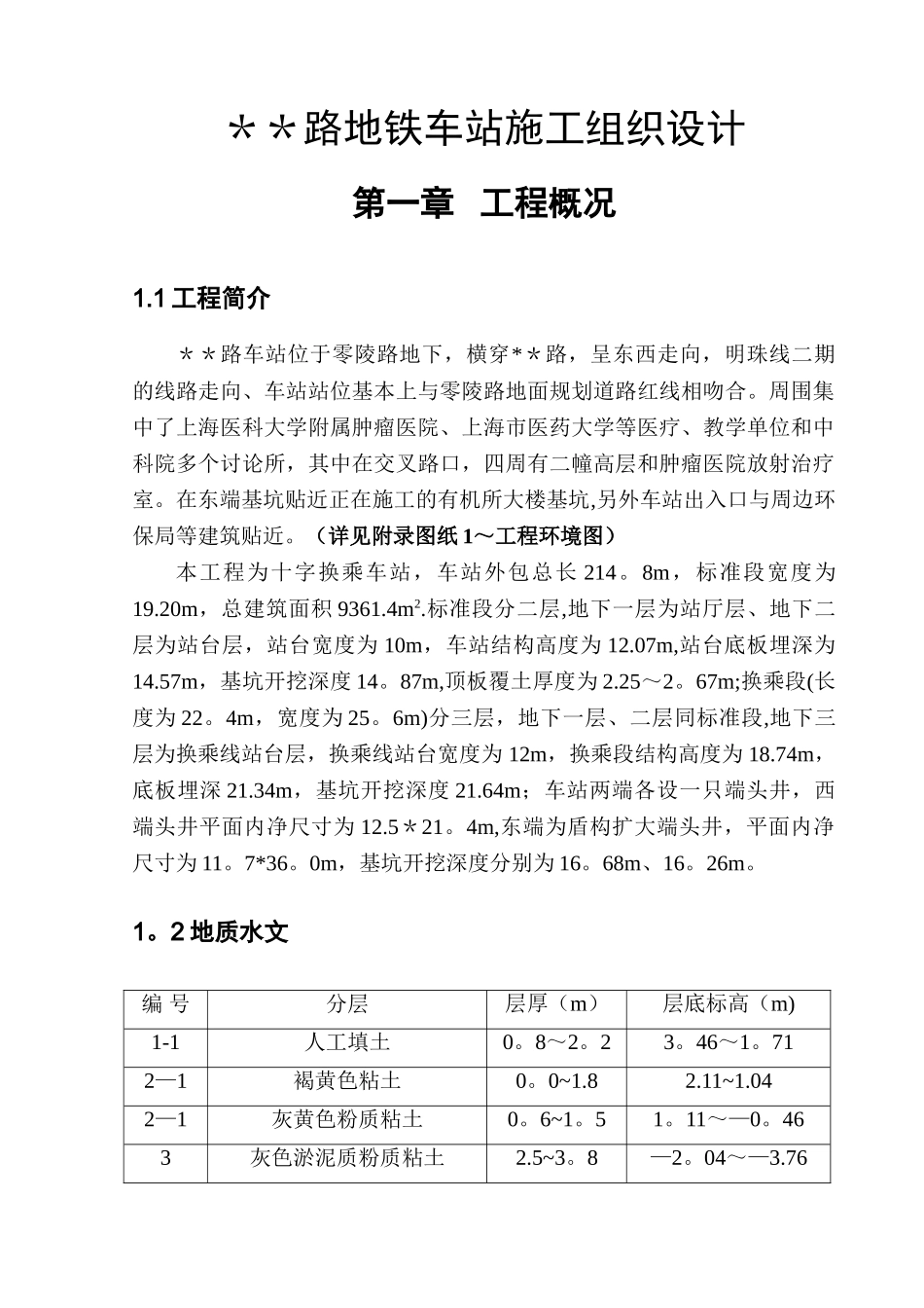 地铁车站施工组织设计_第1页