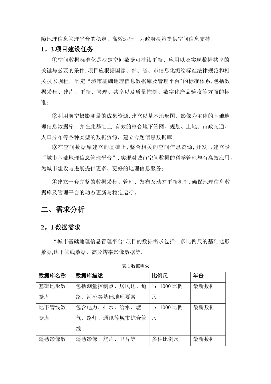 城市GIS管理平台技术方案_第2页