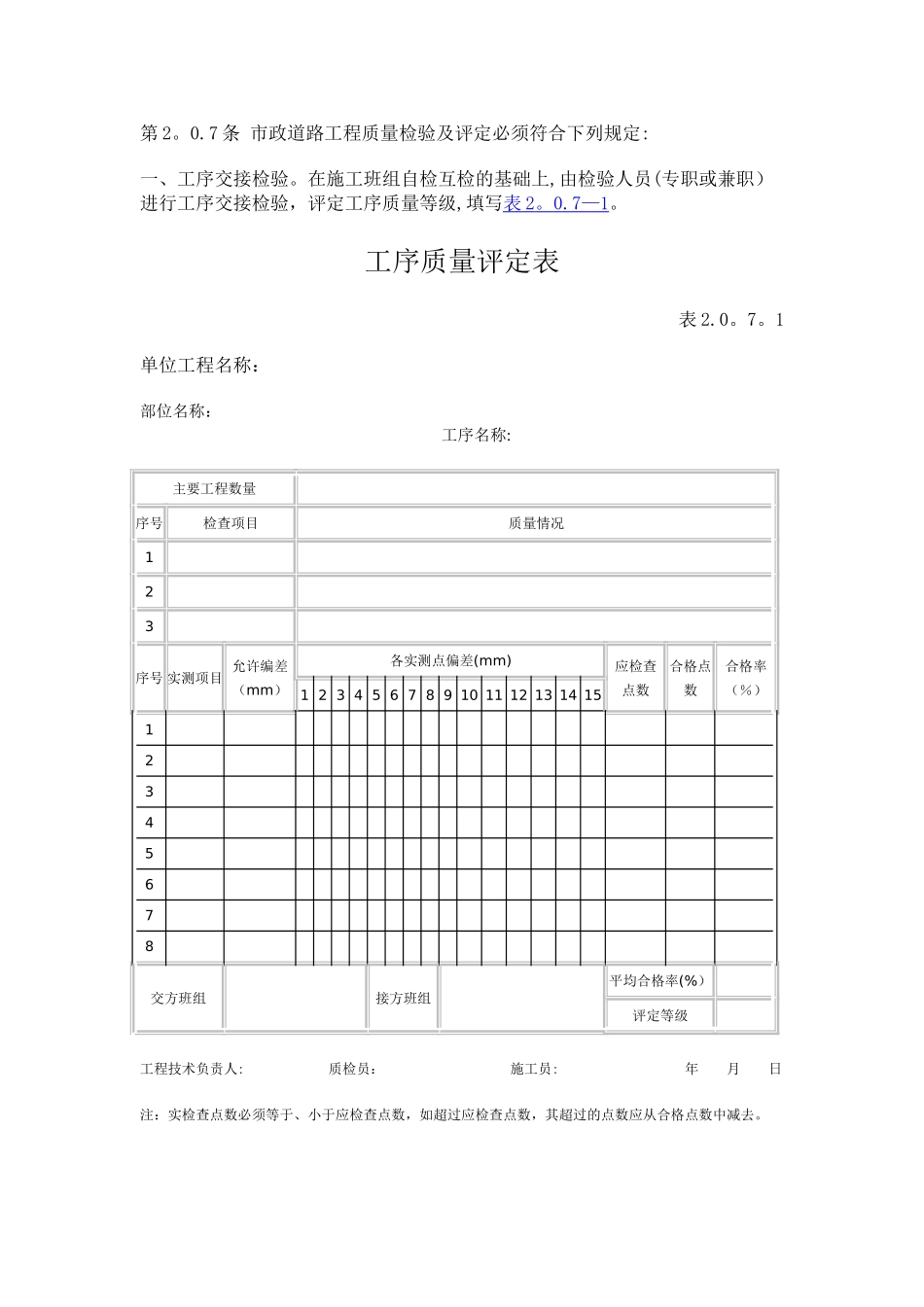 城市道路工程质量检验评定标准_第3页