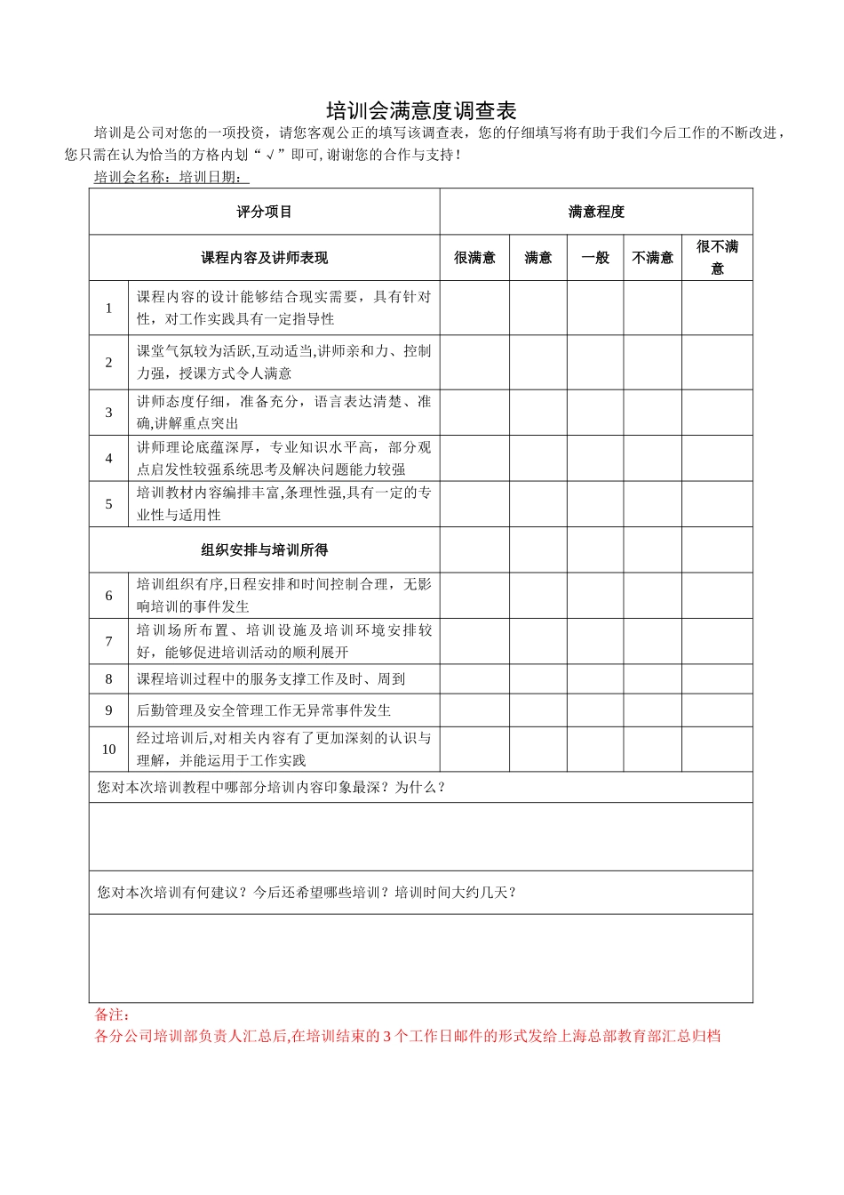 培训会满意度调查表_第1页