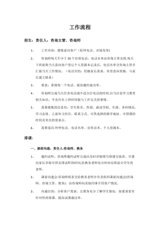 培训学校工作流程