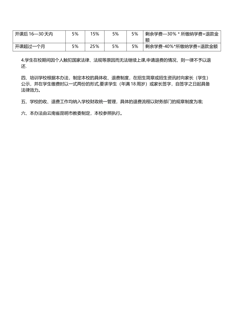 培训学校收退费管理办法_第3页