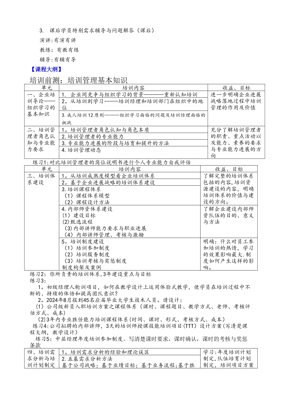 培训管理者培训TTM学员练习手册_第3页