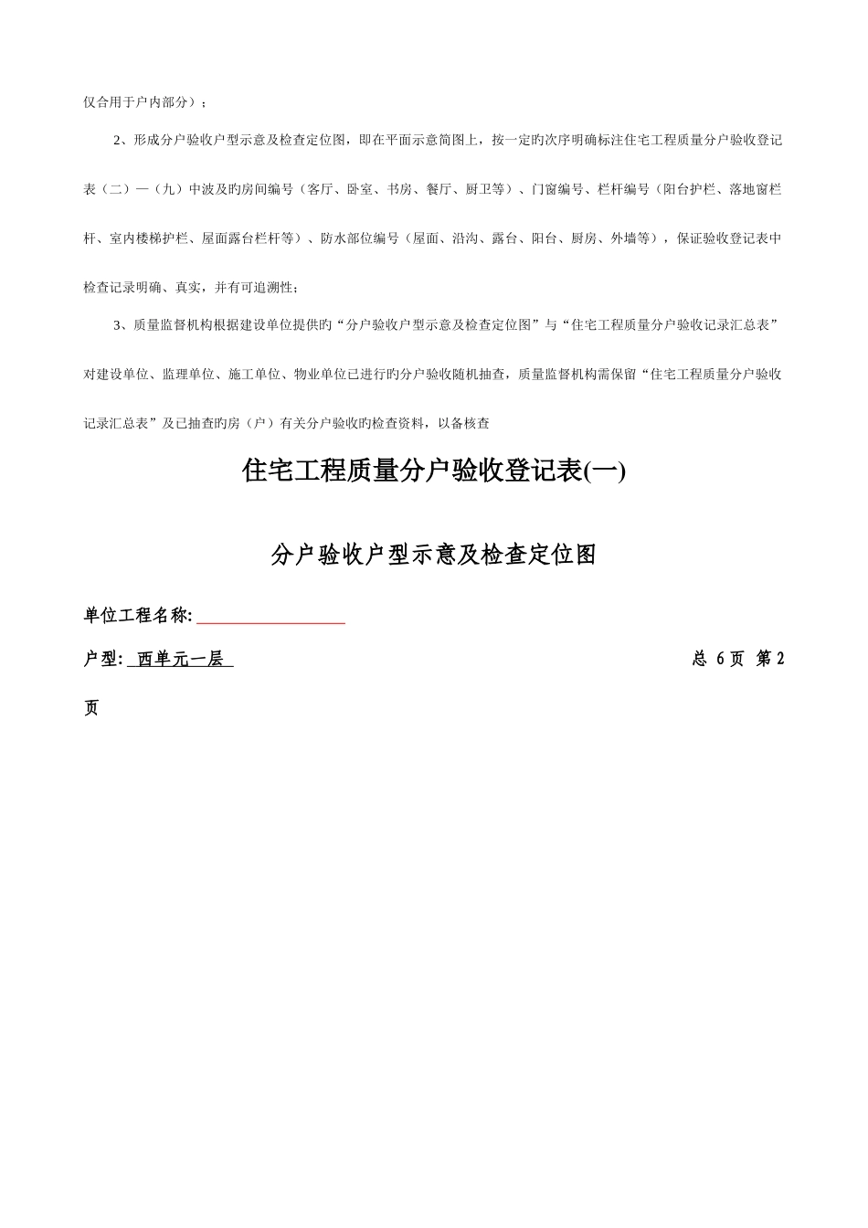 2025年分户验收记录全套填写范例_第2页