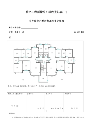 2025年分户验收记录全套填写范例