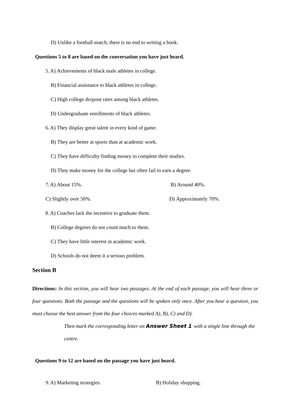 2025年大学英语六级三套真题答案解析_第2页