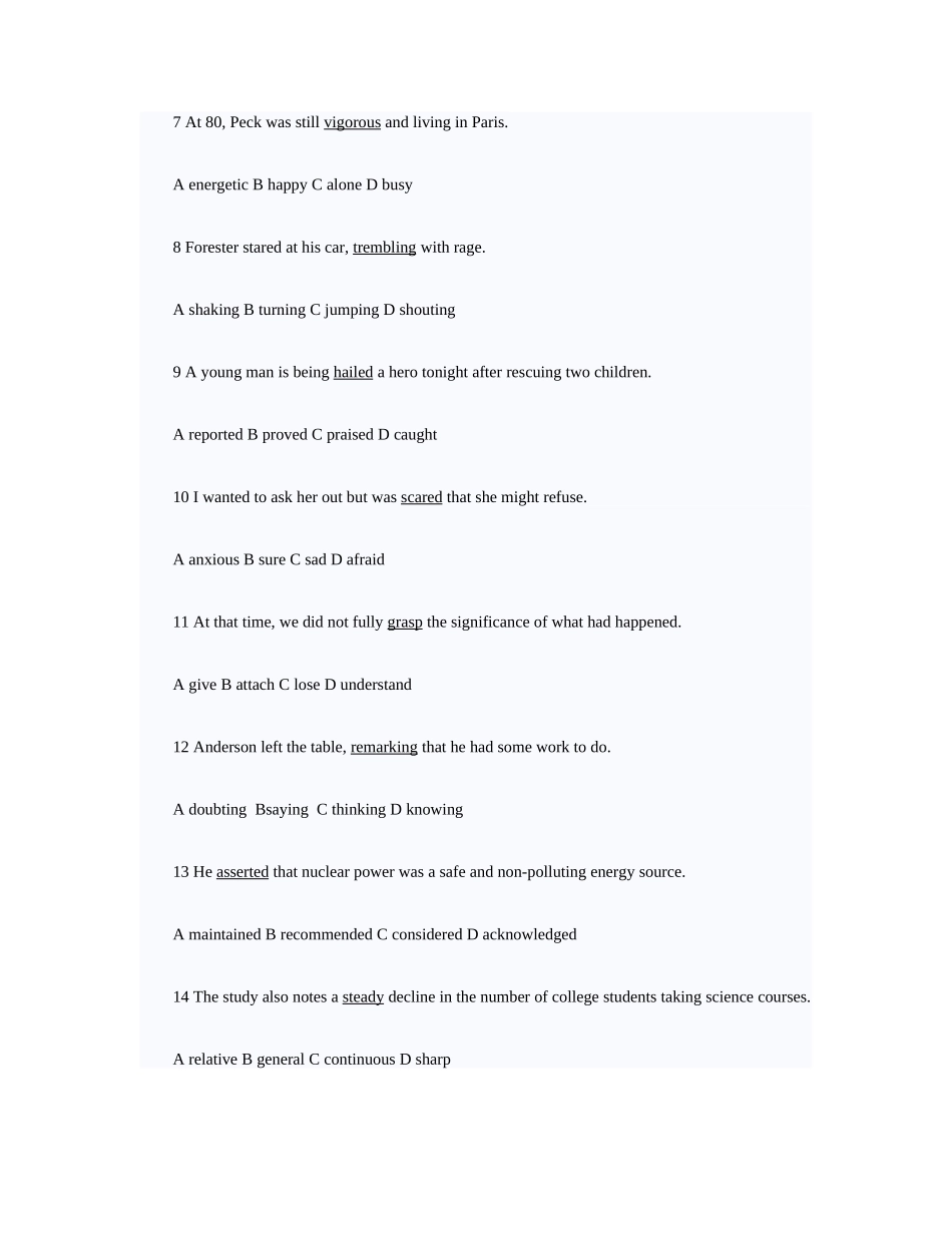 2025年全国职称英语等级考试真题及答案理工类A级_第2页