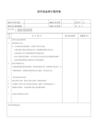 2025年全套资产类程序表汇编