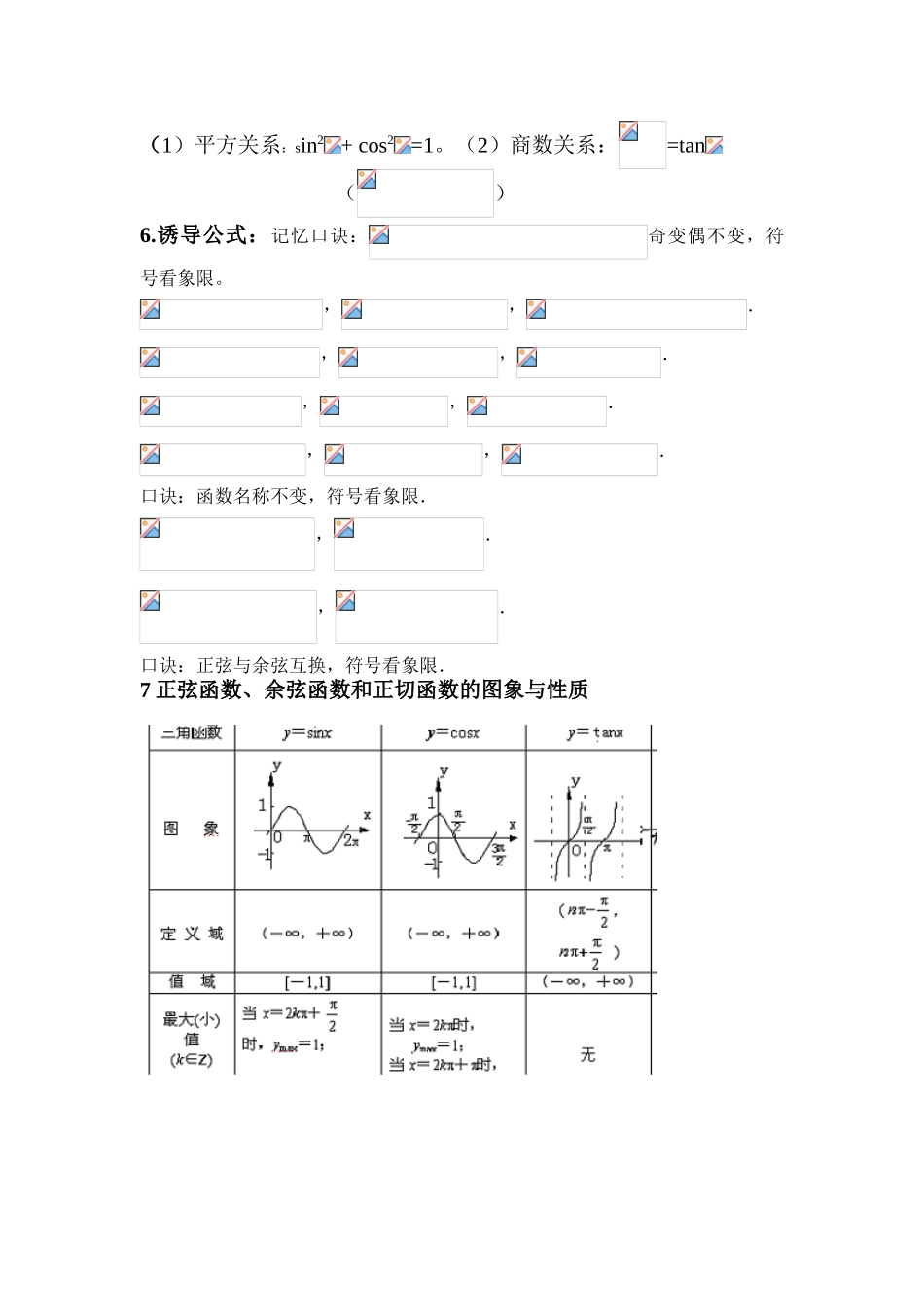 2025年高中数学三角函数知识点总结_第2页