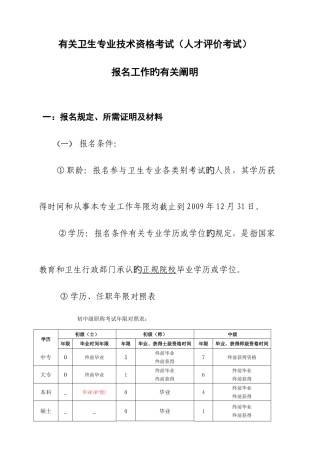 2025年关于卫生专业技术资格考试人才评价考试