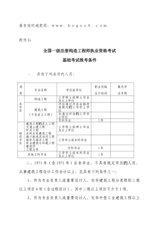 2025年全国一级注册结构工程师执业资格考试新版