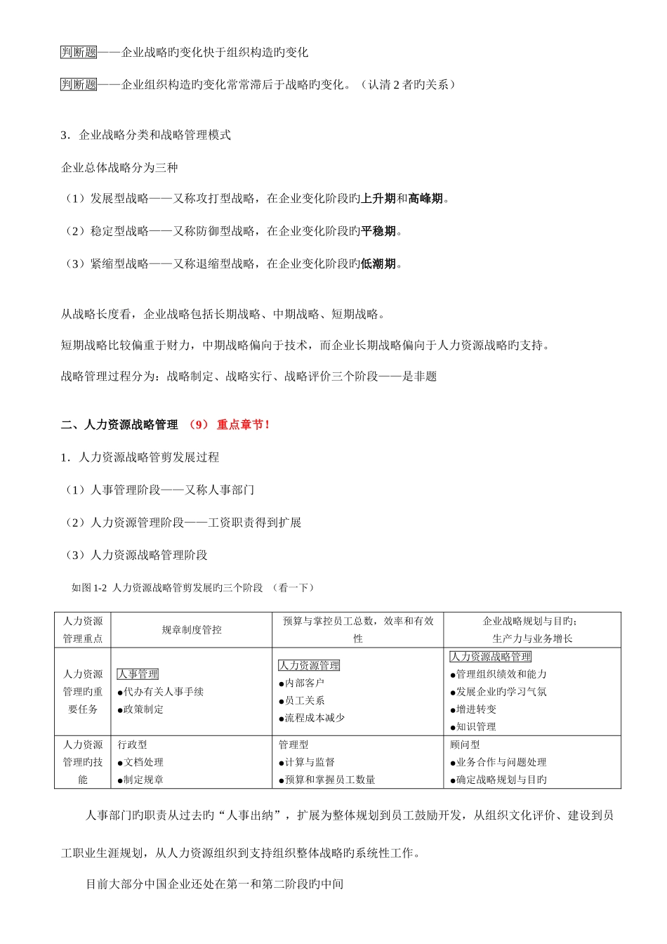 2025年HR二级考试知识点整理汇总_第2页