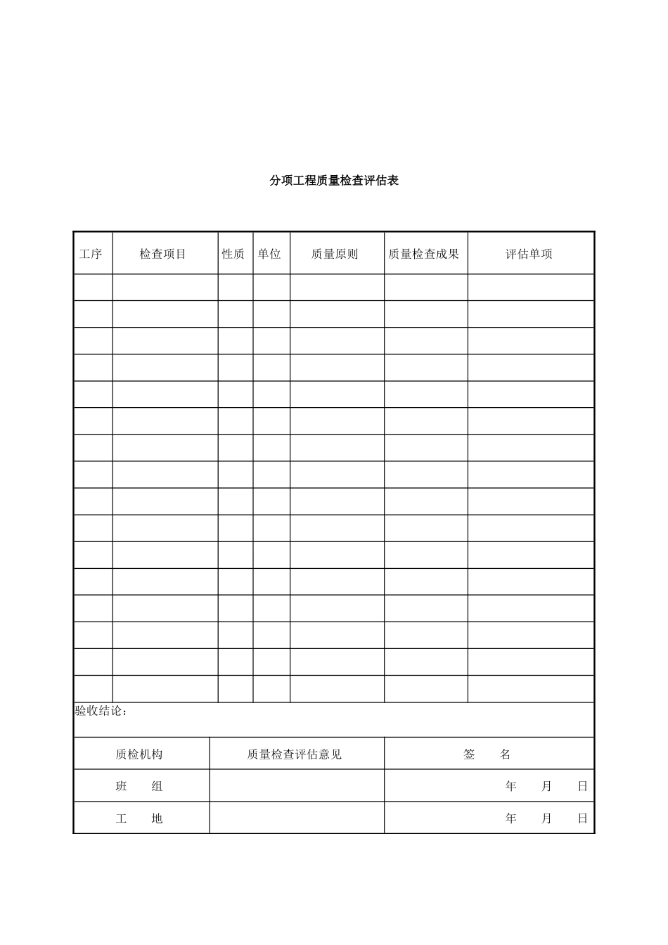 2025年全套工程质量表格_第2页