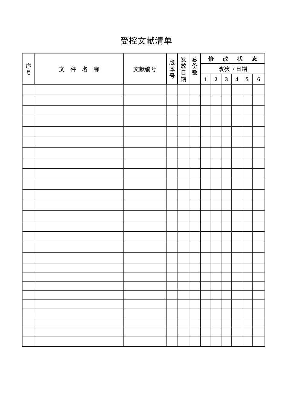 2025年ISO各类表格记录全套_第1页