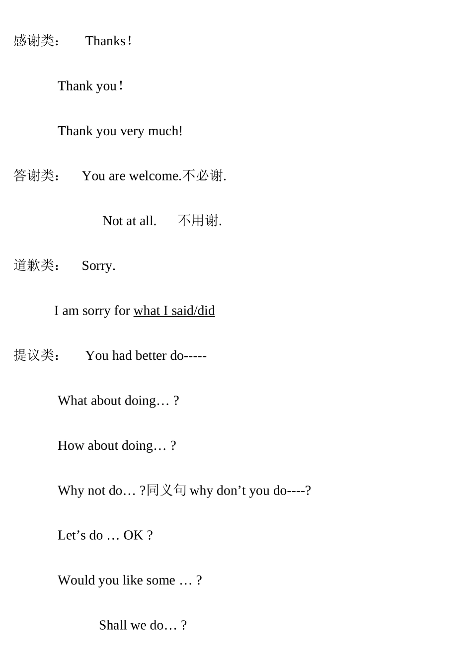 2025年中考英语补全对话句型归纳真题及答案_第2页