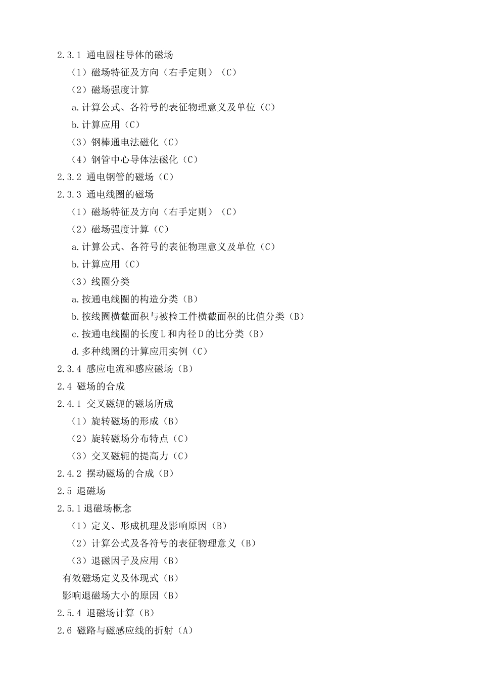 2025年特种设备无损检测级人员考核大纲_第2页