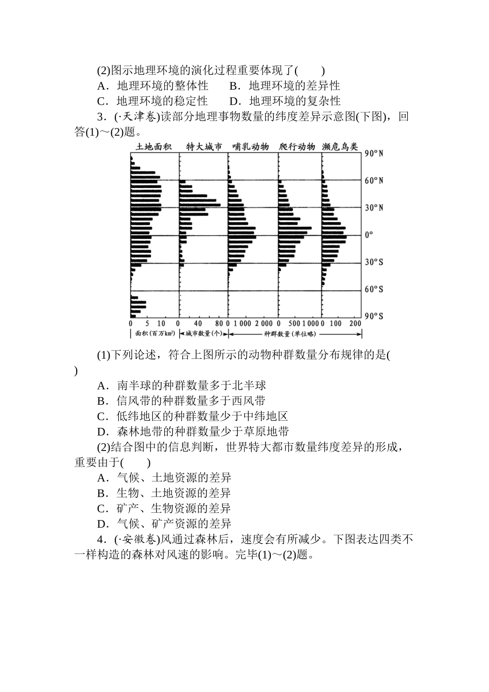 2025年高三地理知识点总复习落实精练习题_第2页