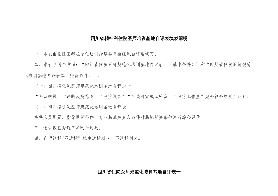 2025年住院医师规范化培训自评表模板_第3页