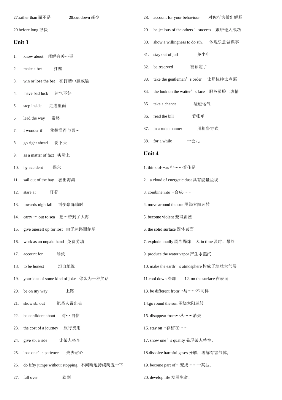 2025年必修3词组归纳_第2页