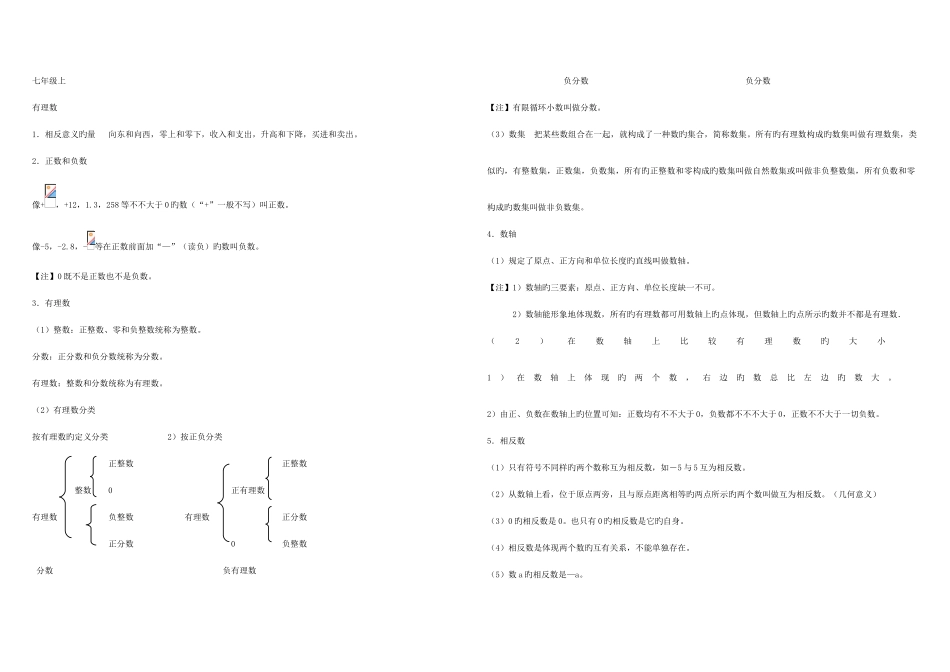 2025年初中数学知识点总结华师大_第1页