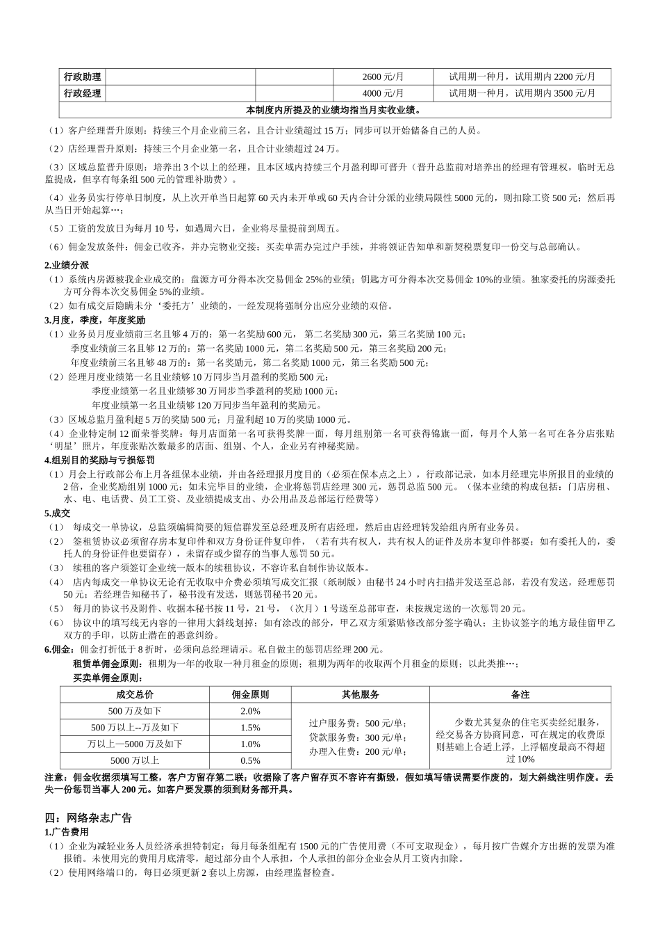 2025年中小型房地产经纪公司管理制度_第3页