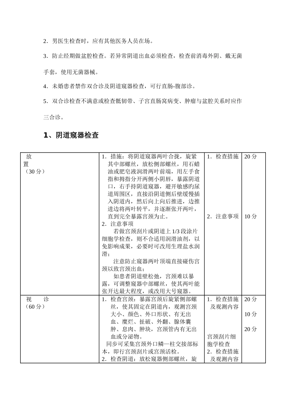 2025年住院医师规范化培训妇产科一阶段基本技能操作及其评分标准_第3页