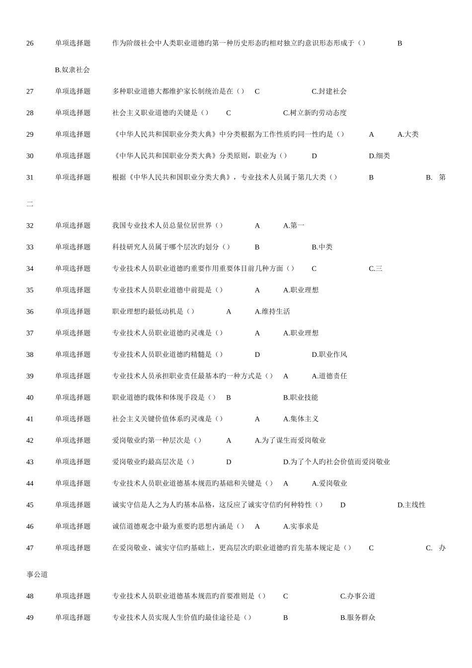 2025年专业技术人员公需科目继续教育试题_第2页