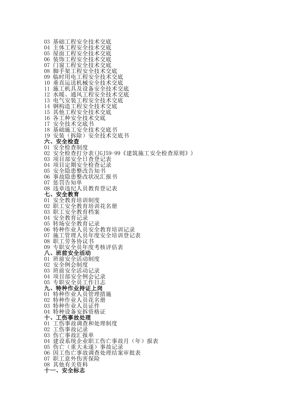 2025年安全资料全套目录_第2页