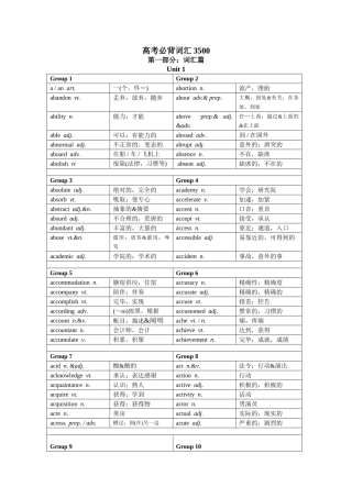 2025年高考英语必背词汇