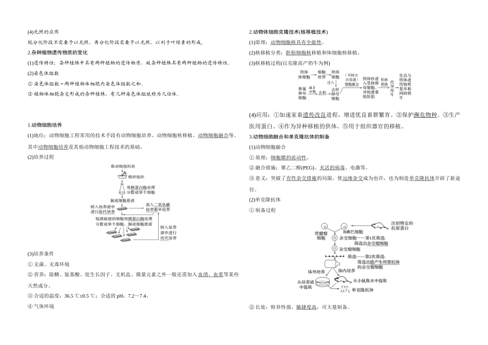 2025年高中生物选修3细胞工程知识点_第2页