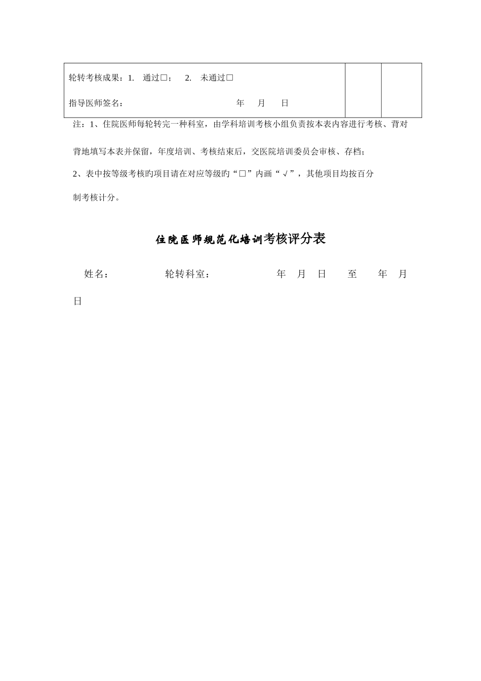 2025年住院医师规范化培训考核表_第3页