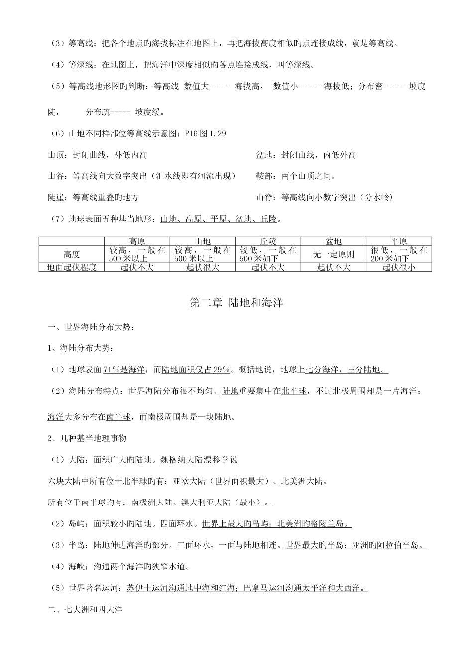 2025年初中地理必考知识点汇总_第3页