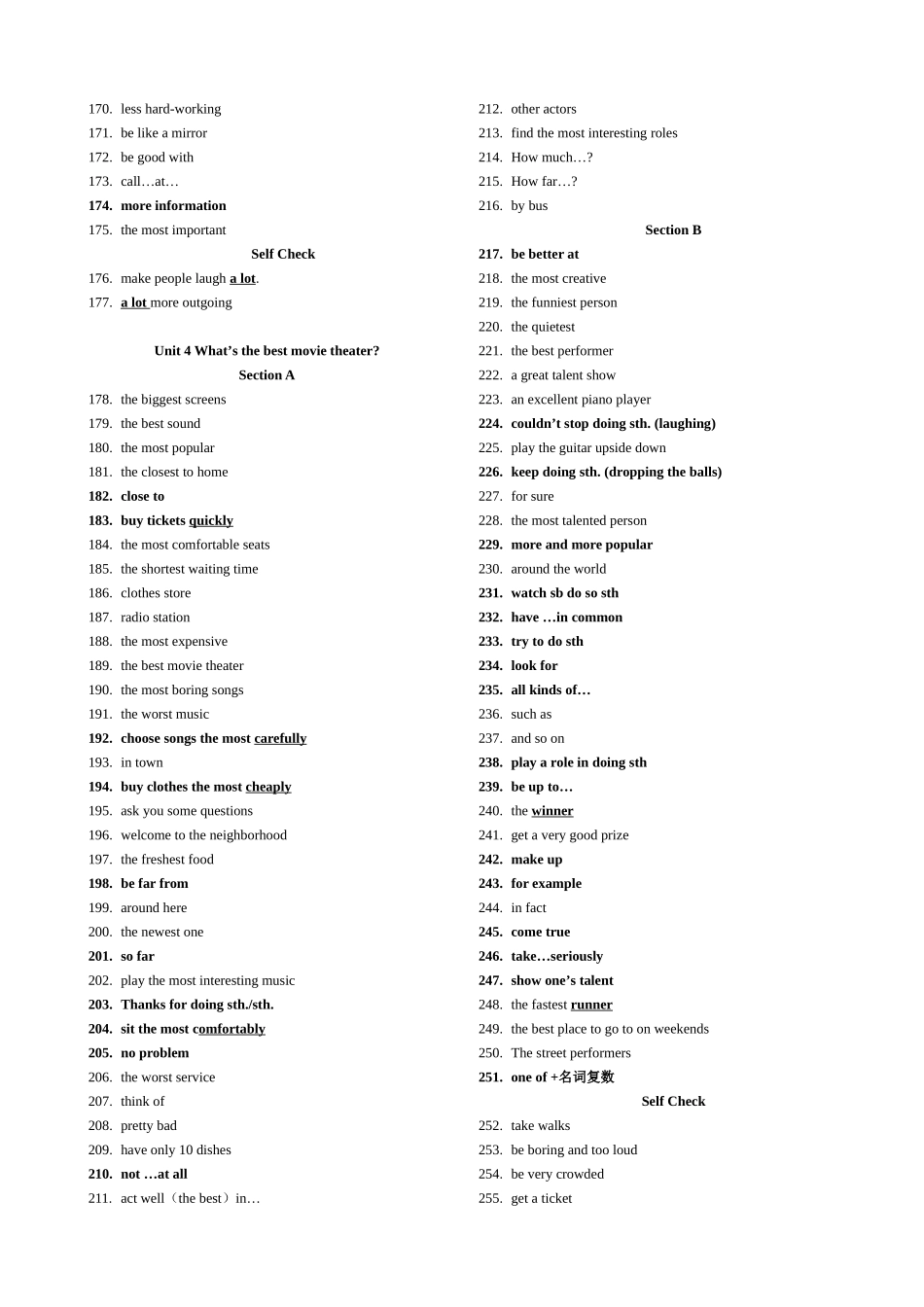 2025年人教版八年级上册英语短语归纳_第3页