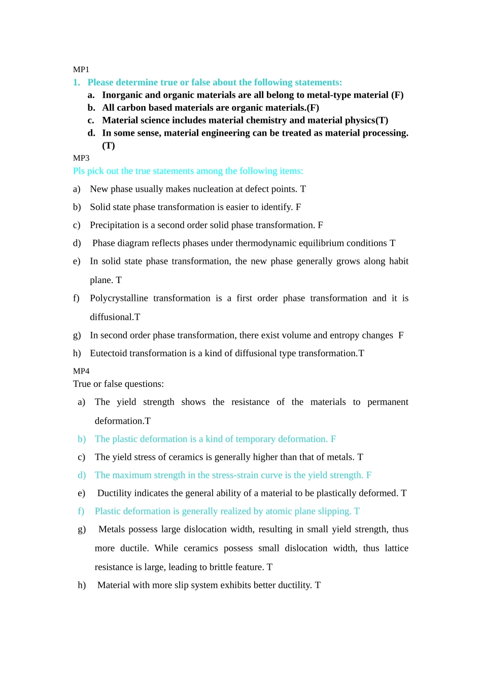 2025年MP重点归纳特殊标记出来的_第1页