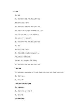 2025年初级会计职称初级会计实务会计分录