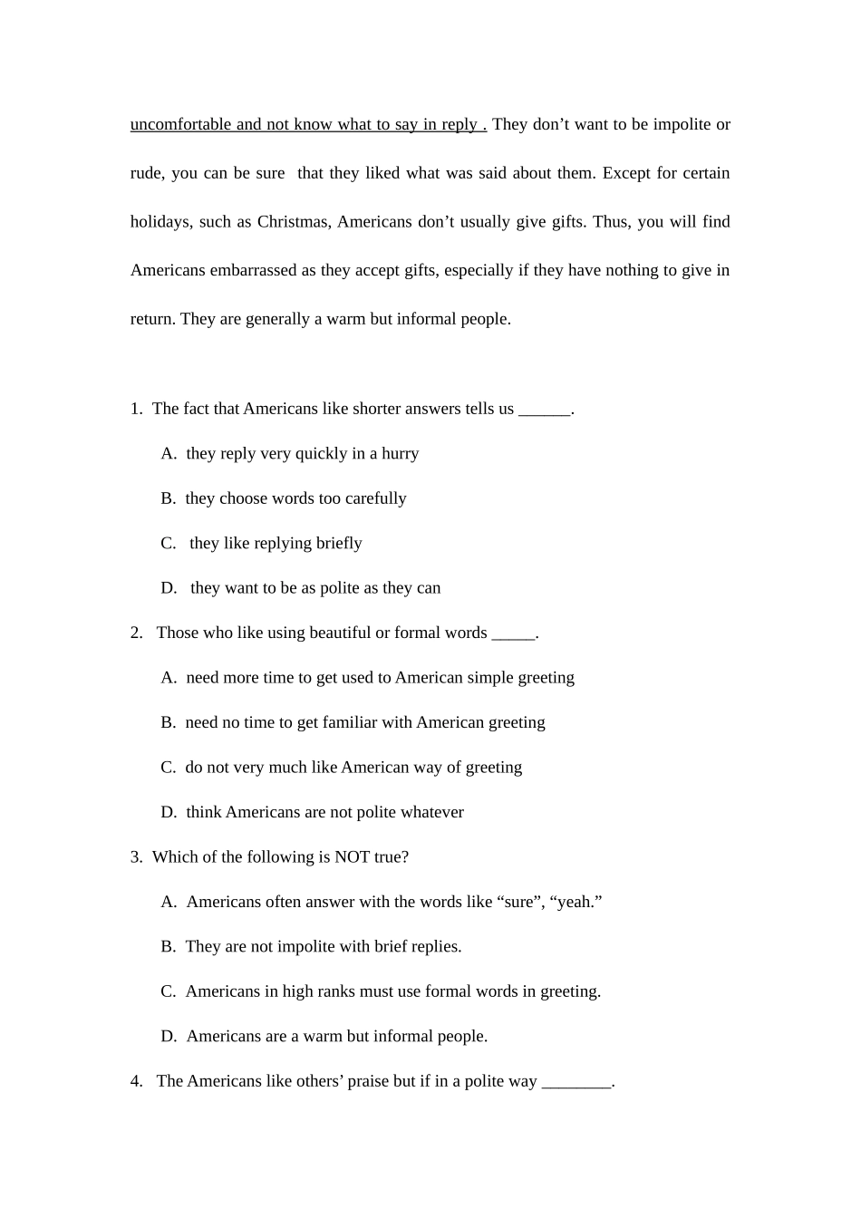 2025年北京地区成人本科学士学位英语统一考试卷_第2页