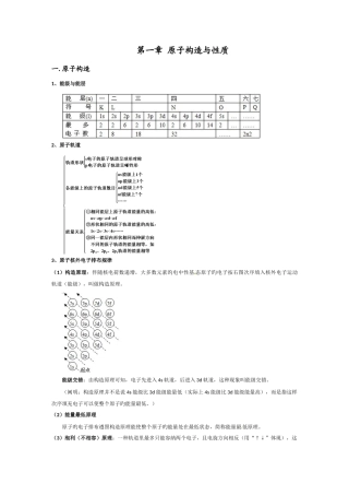 2025年化学选修三原子结构与性质知识点及全套练习题含答案解析