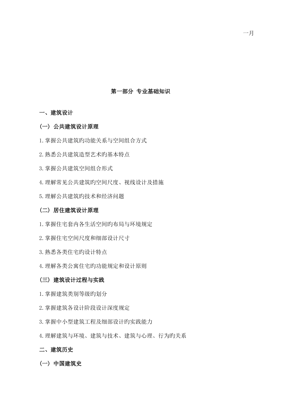 2025年北京建筑设计专业基础与实务初级考试大纲_第2页