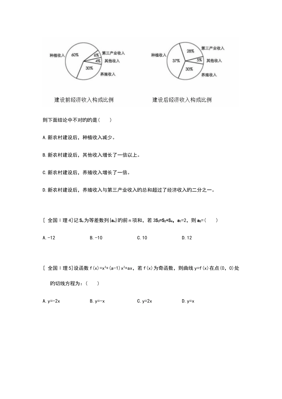 2025年全国理科数学真题_第2页