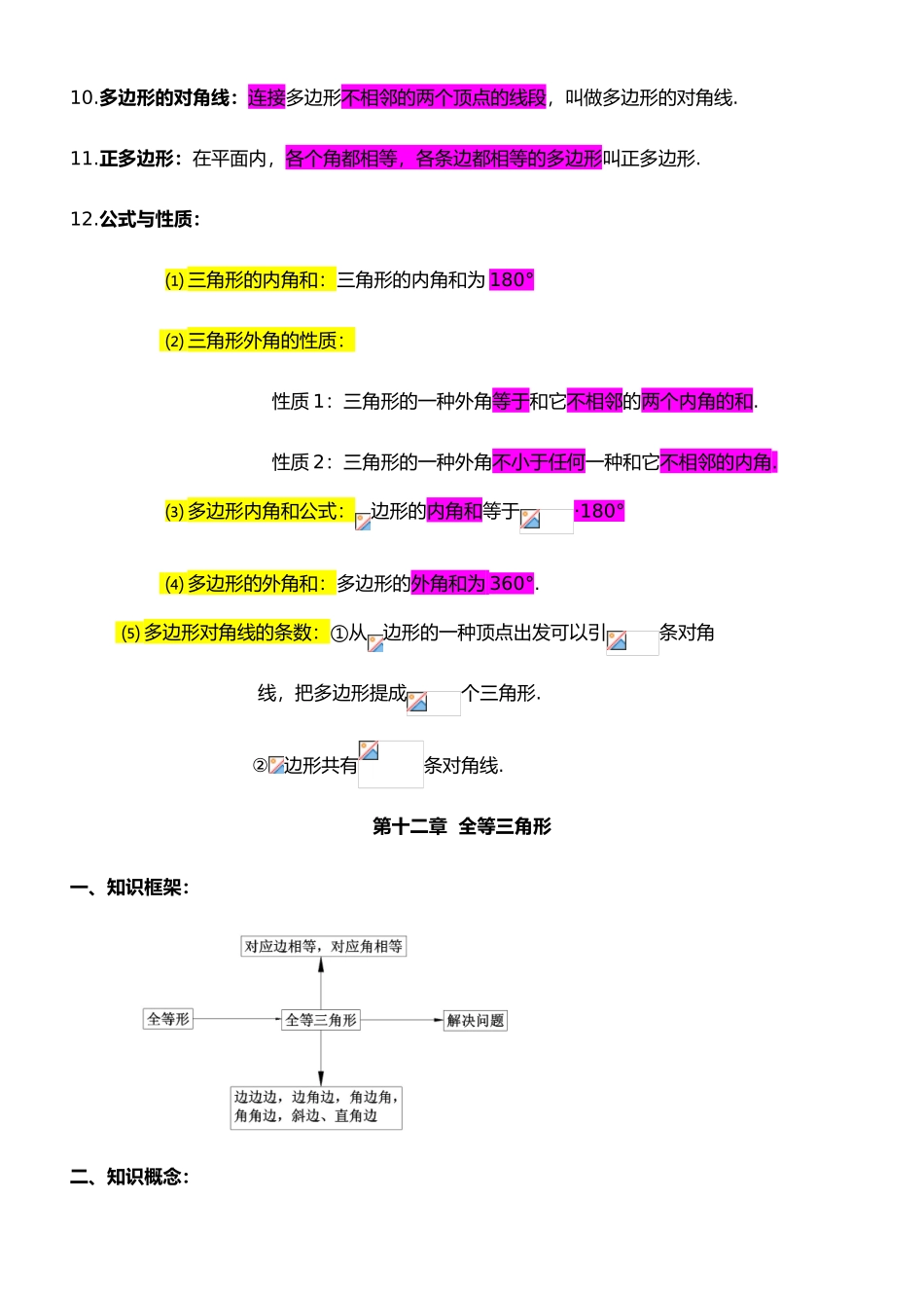 2025年新人教版八年级数学上册知识点总结_第2页