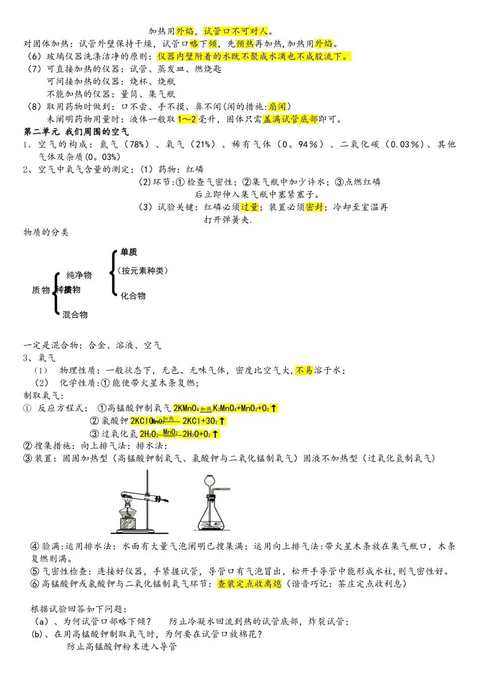 2025年人教版初三化学上册知识点总结_第2页