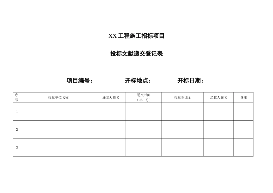 2025年全套开标评标表格_第1页