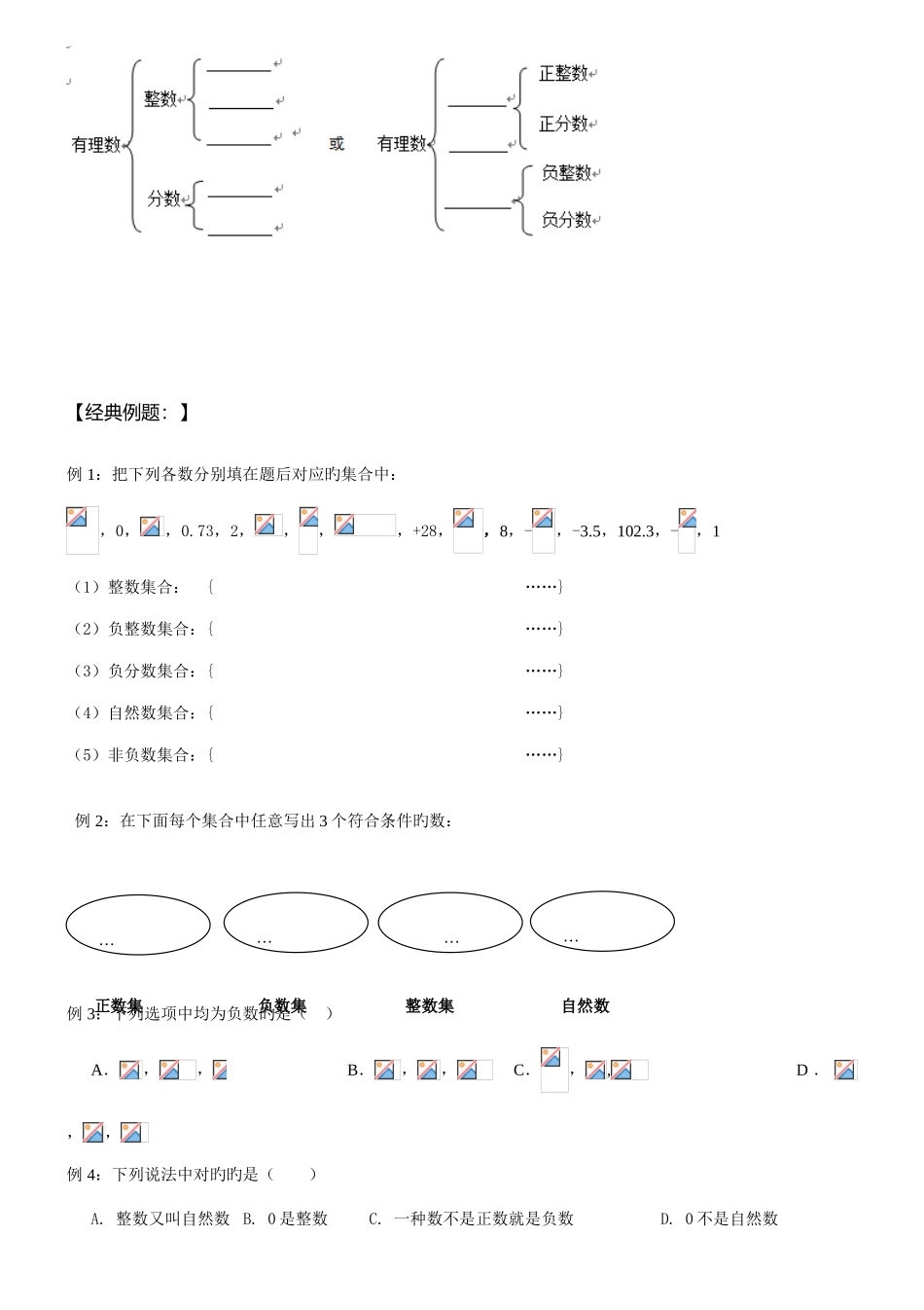2025年七年级有理数知识点及典型例题_第2页
