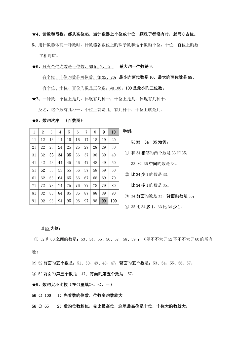 2025年青岛版一年级数学下册知识点归纳总结_第2页