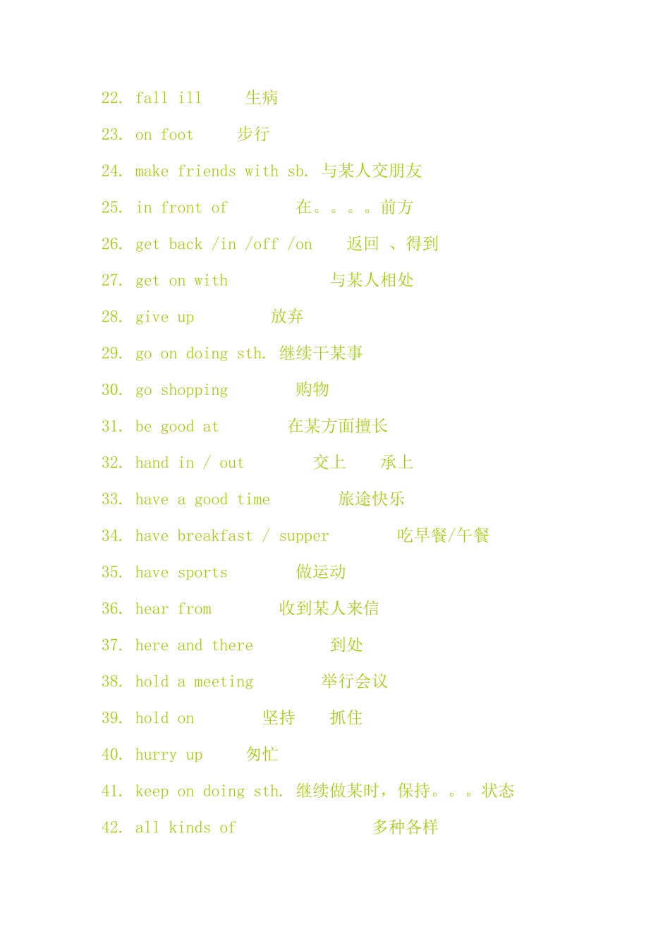 2025年高中必背英语短语_第2页