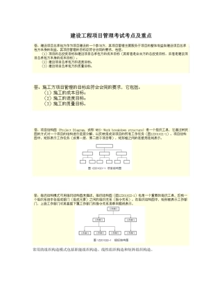 2025年项目管理全套考点