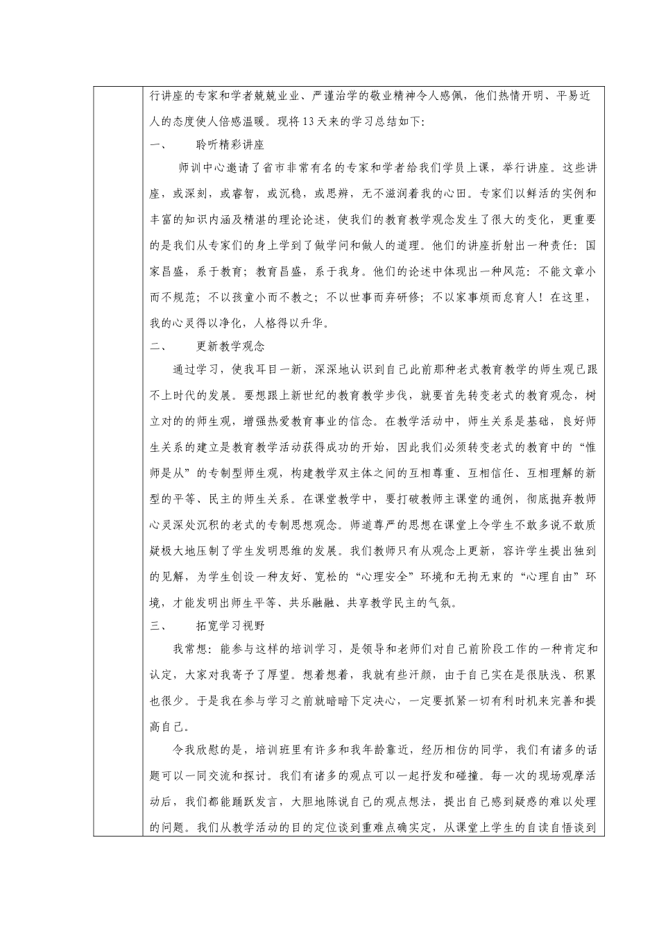2025年中职教师省级培训参培学员考核鉴定表_第2页